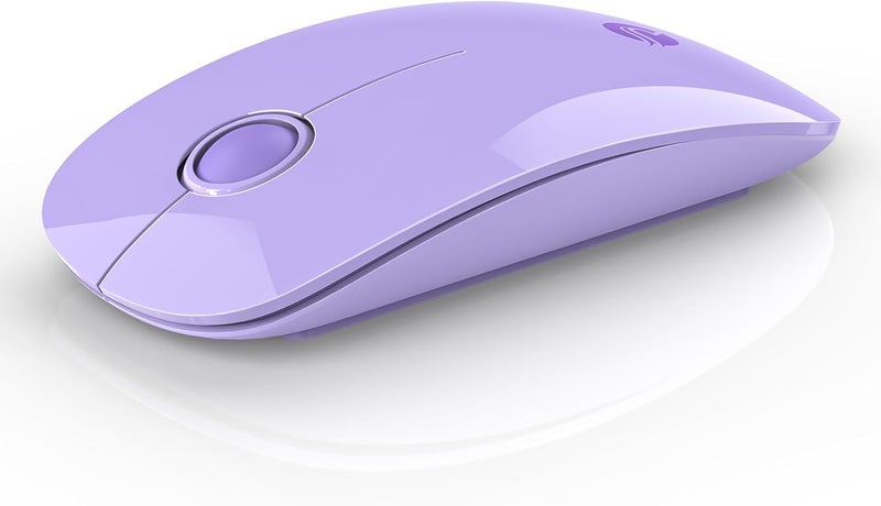 RAPIQUE Wireless Bluetooth Mouse, Purple, 1600 DPI, Long Battery Life, Dual Connectivity, Quiet Click, High-Precision Optical Tracking, Versatile Compatibility - Image 1